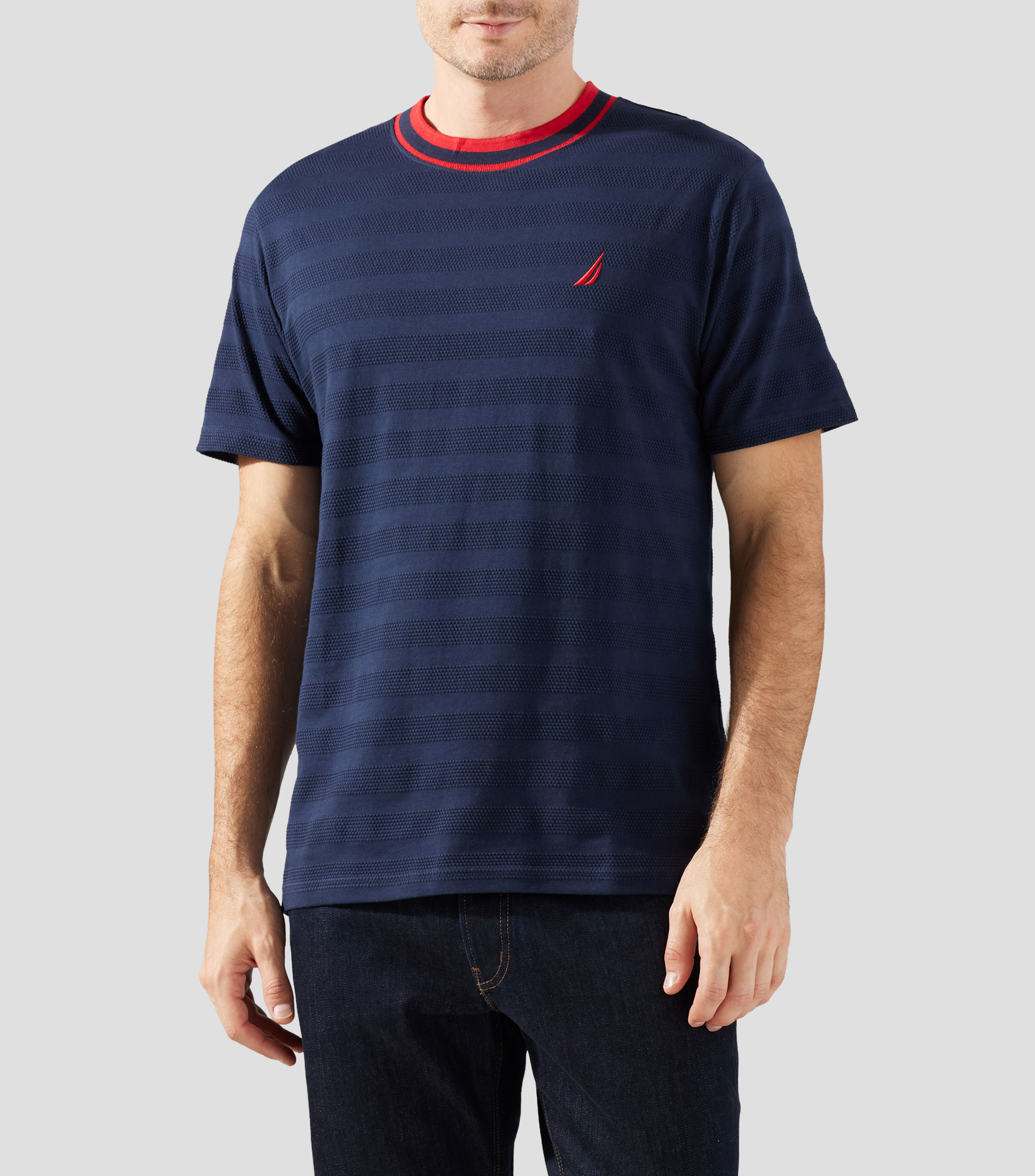Playera cuello redondo manga corta lisa Hombre
